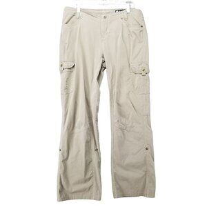 Kuhl Pants Womens 14 Tan Stretch Roll Tab Cargo Gorpcore